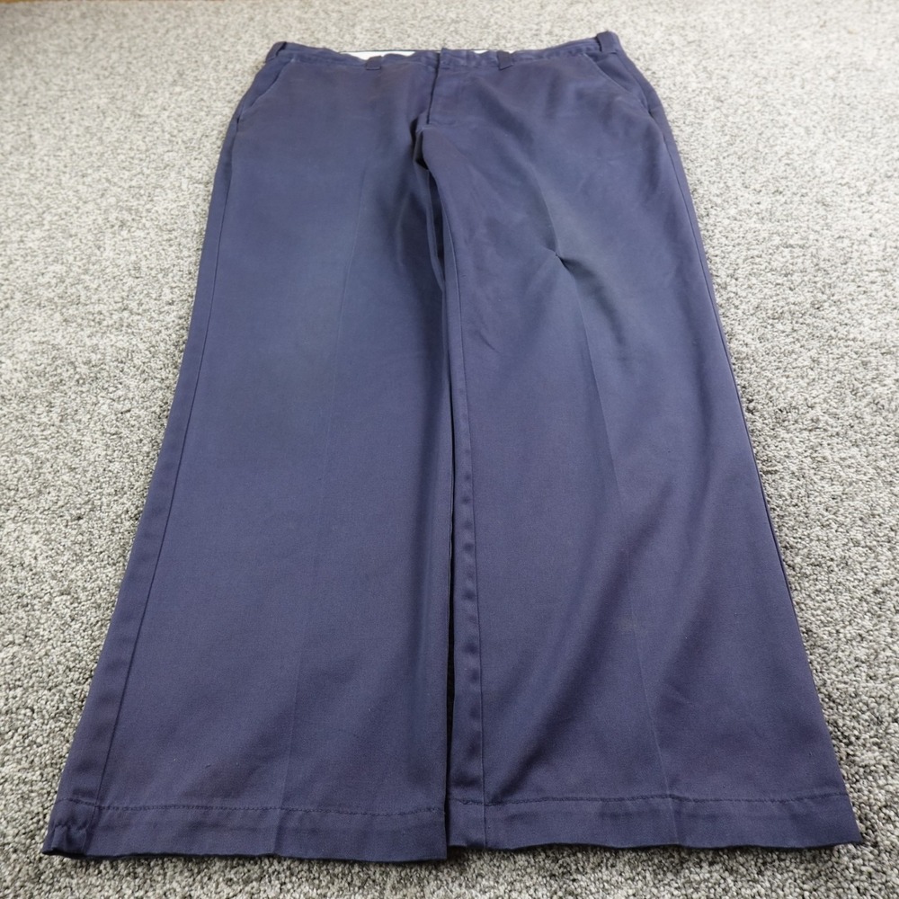 VTG Big Mac Pants Mens 42X32 Blue Chino Trousers Work Mechanic Skate Grunge Fade
